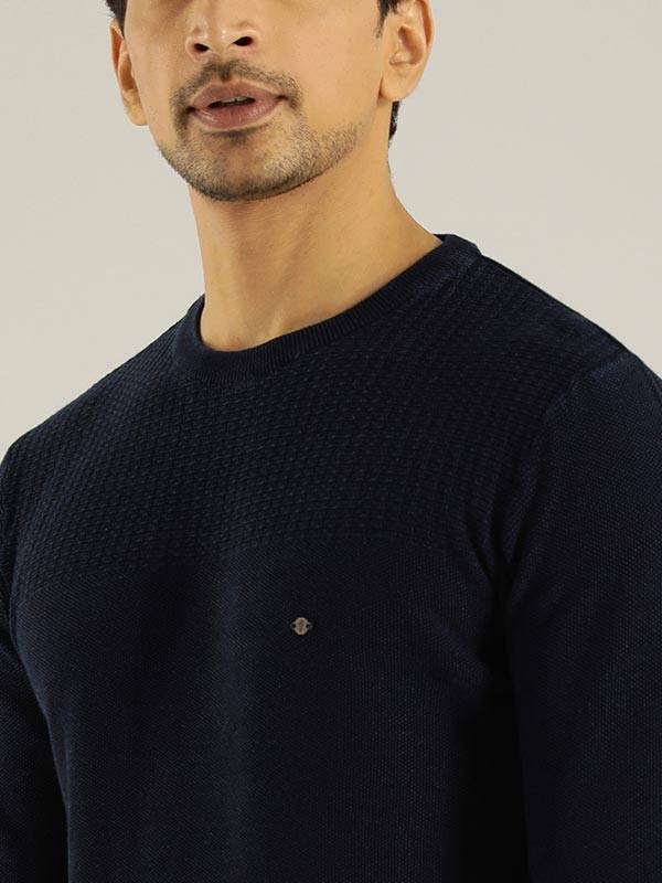 Men Solid Full Sleeve Crew Neck Sweater