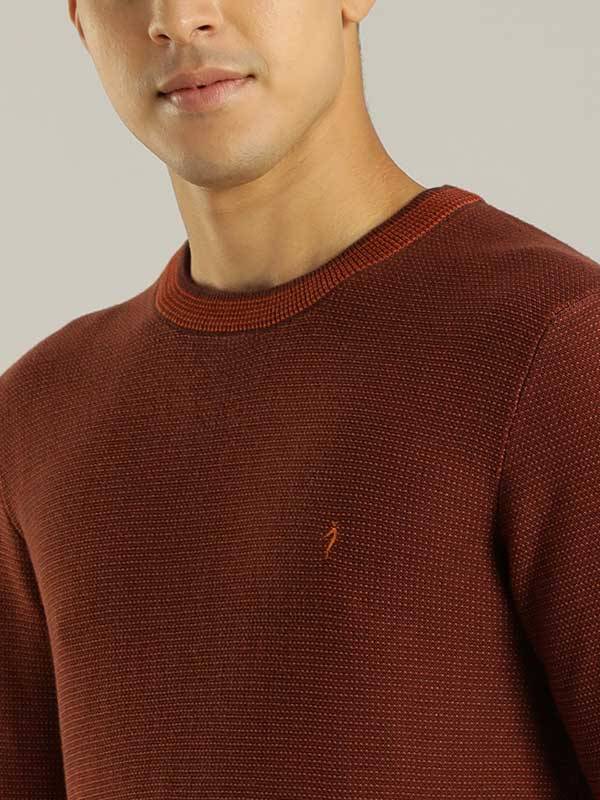 Men Solid Full Sleeve Crew Neck Sweater