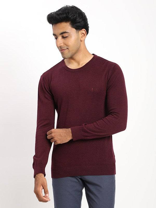 Men Solid Full Sleeve Crew Neck Sweater
