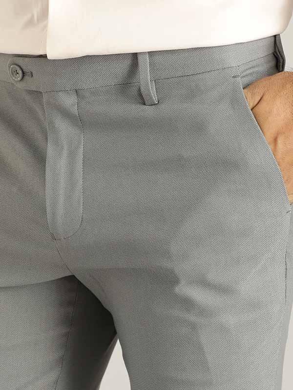 Men Urban Fit Polyester Blend Trouser