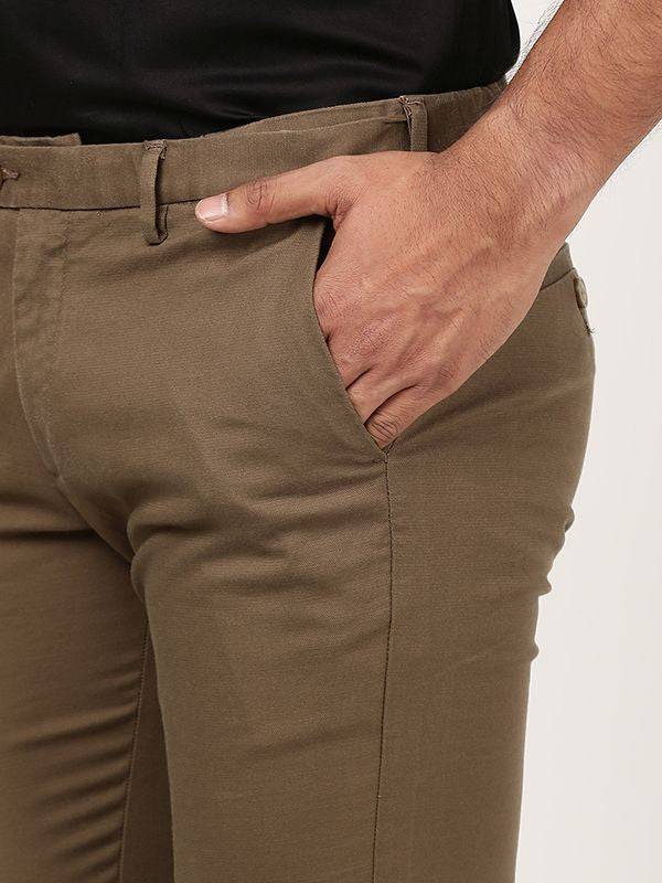 Men Brooklyn Fit Cotton Stretch Trouser