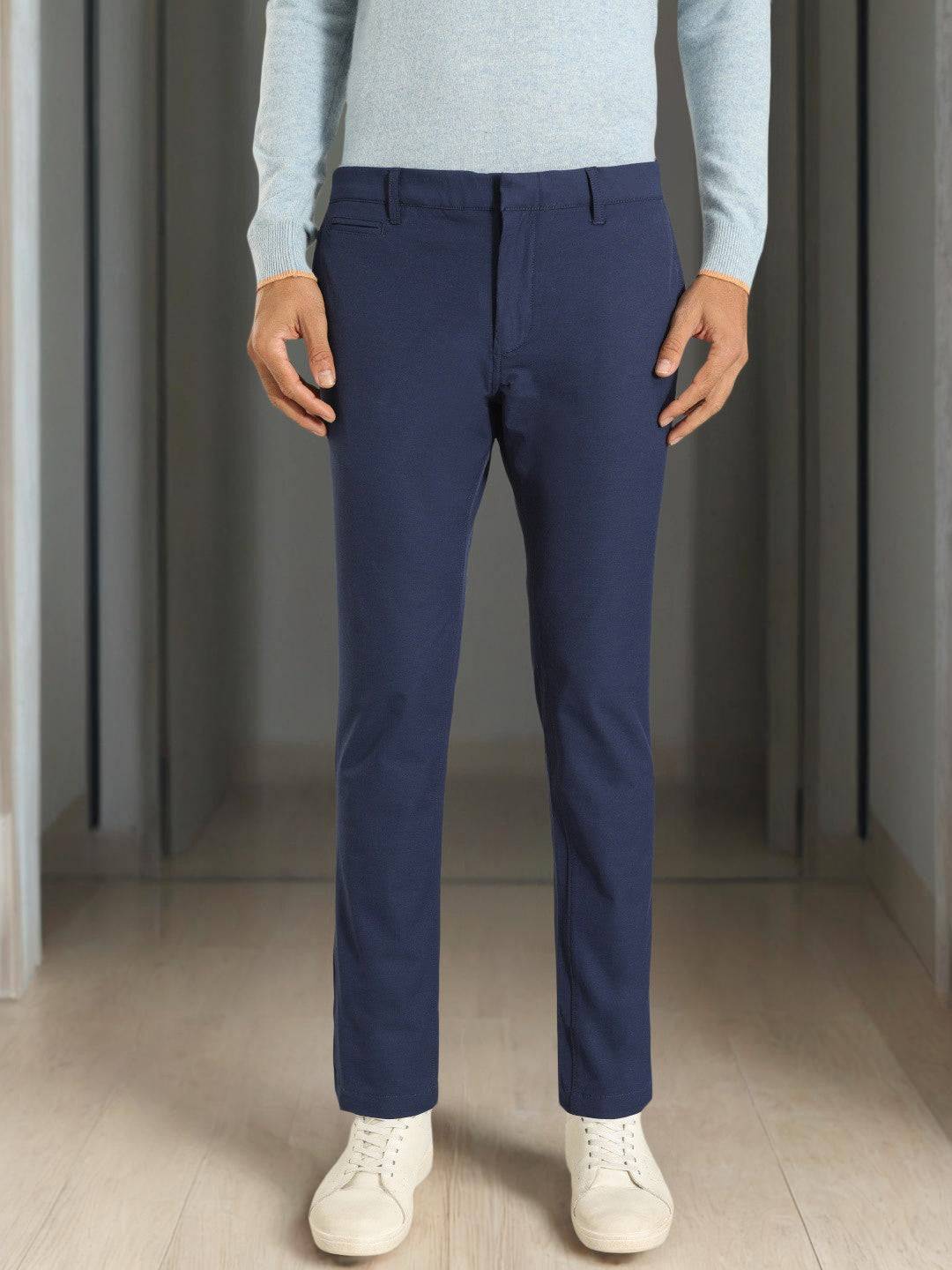 Men Urban Fit Cotton Blend Trouser