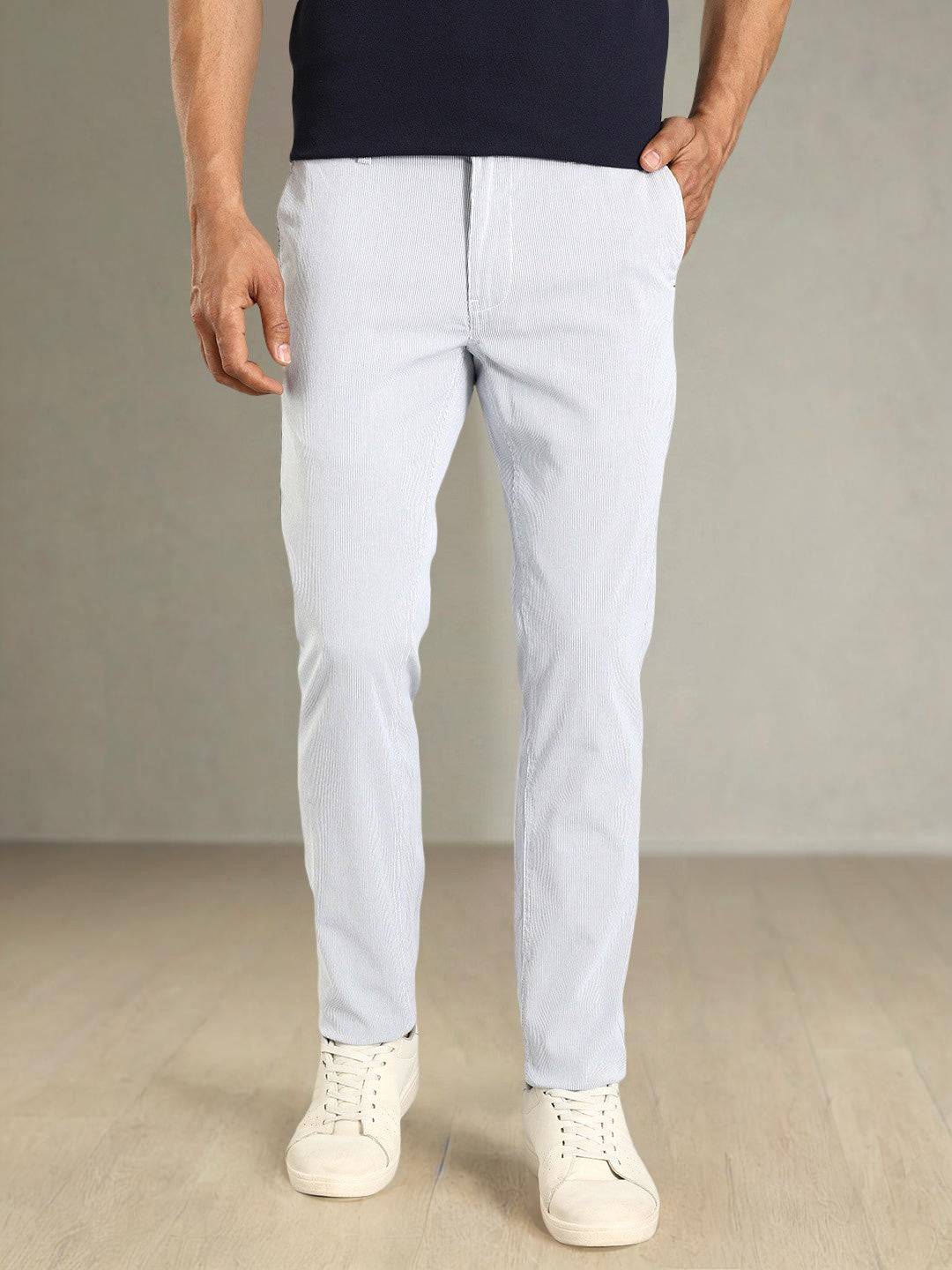 Men Brooklyn Fit Cotton Stretch Trouser