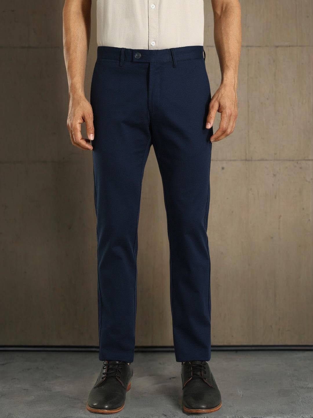 Men Brooklyn Fit Cotton Stretch Trouser