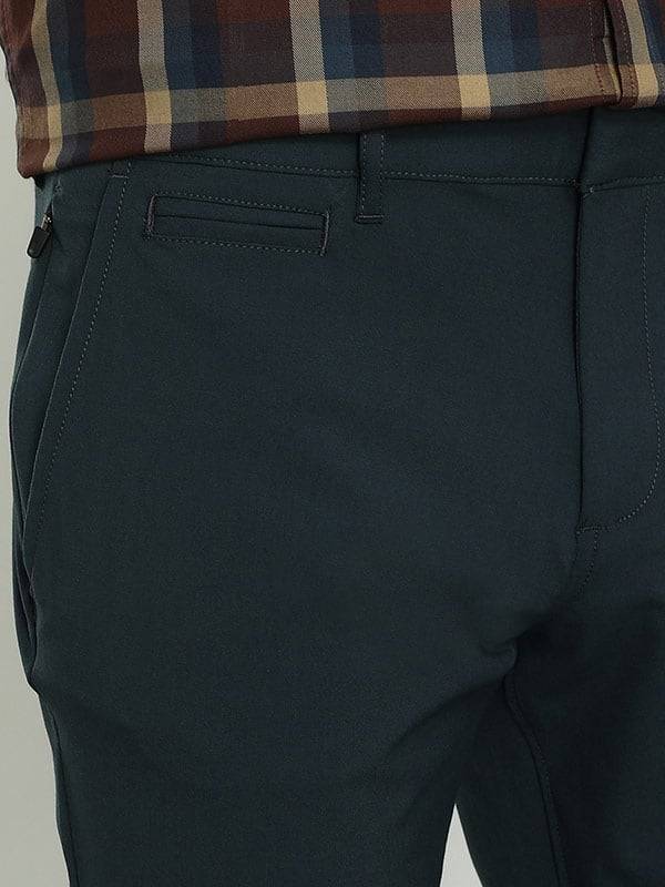 Men Urban Fit Polyester Blend Trouser