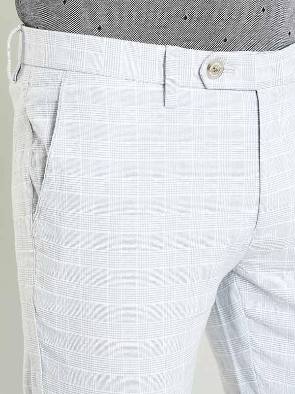 Men Brooklyn Fit Cotton Blend Trouser