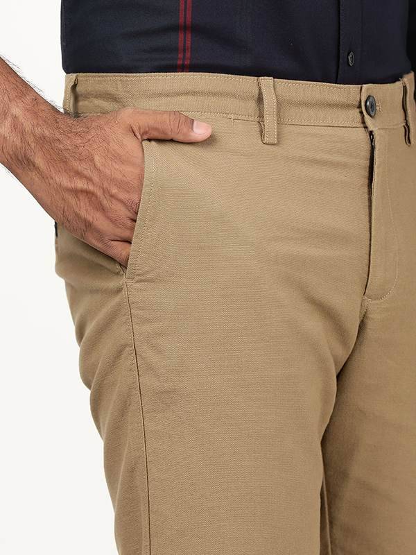 Men Kansas Fit Cotton Stretch Trouser