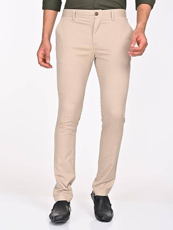 Men Urban Fit Cotton Stretch Trouser