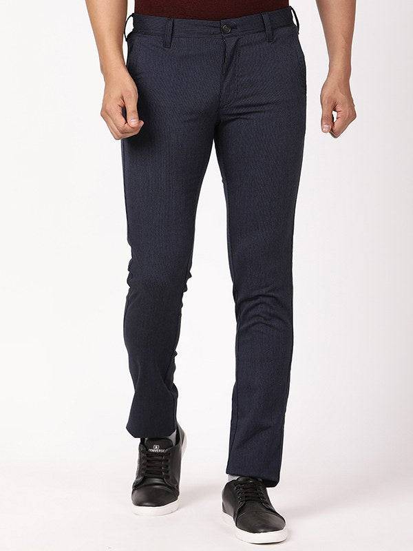 Men Brooklyn Fit Polyester Blend Trouser