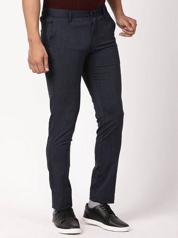 Men Brooklyn Fit Polyester Blend Trouser