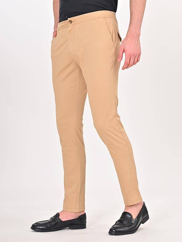 Men Urban Fit Cotton Stretch Trouser