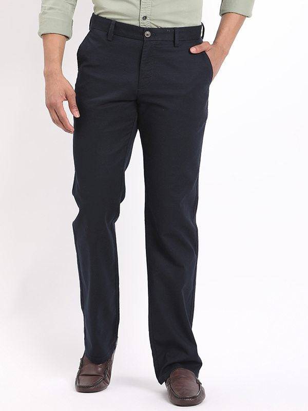 Men Kansas Fit Cotton Stretch Trouser