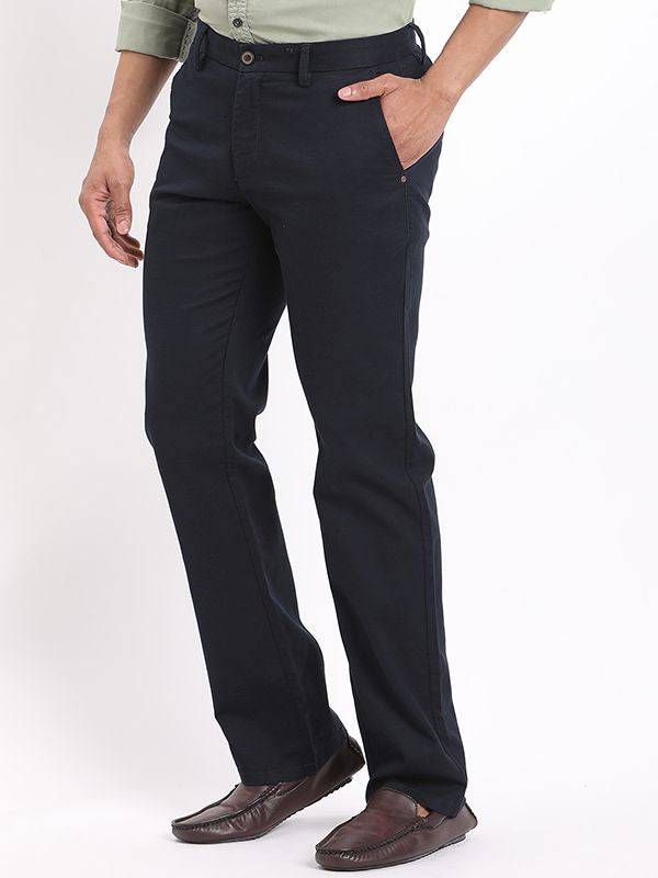 Men Kansas Fit Cotton Stretch Trouser