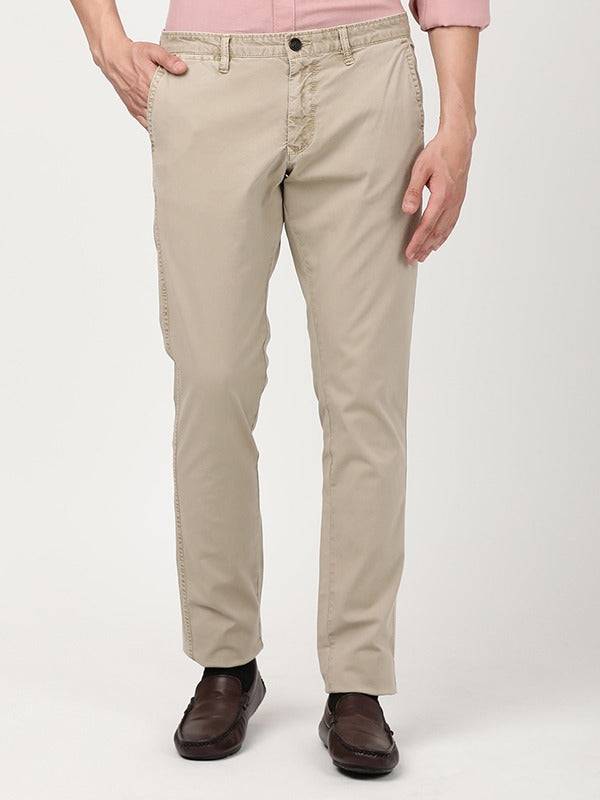 Men Brooklyn Fit Cotton Blend Trouser