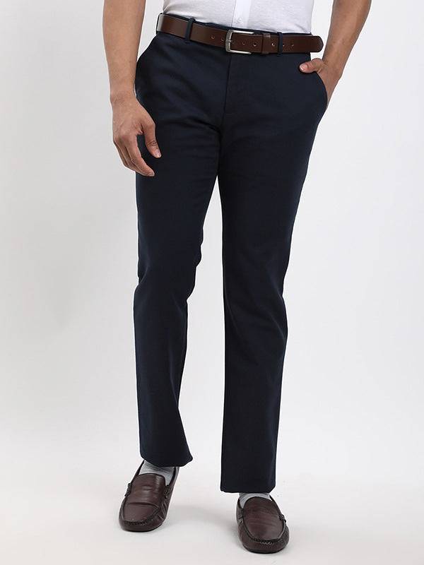 Men Urban Fit Polyester Blend Trouser