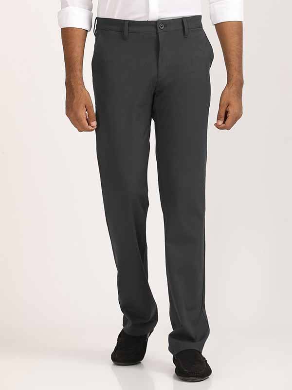 Men Kansas Fit Polyester Blend Trouser