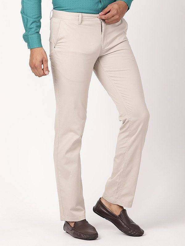 Men Kansas Fit Cotton Stretch Trouser