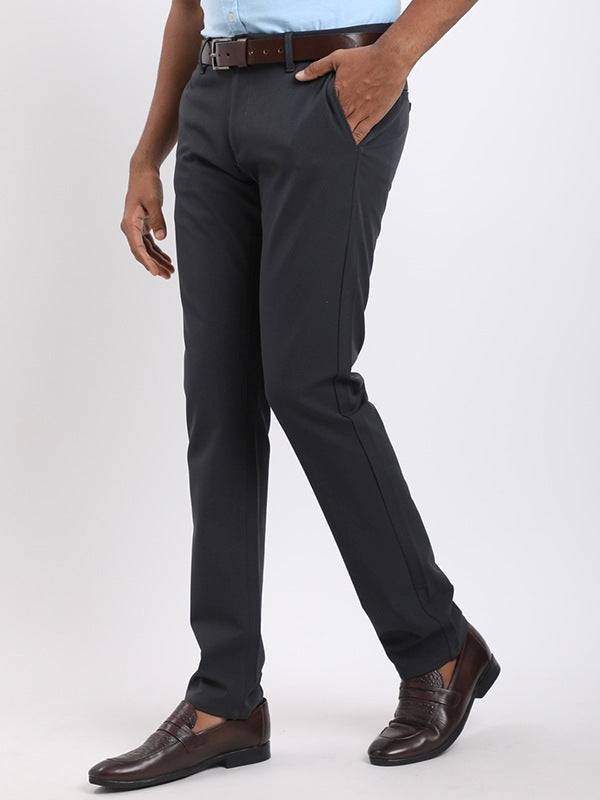 Men Brooklyn Fit Polyester Blend Trouser