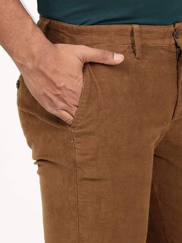 Men Kansas Fit Cotton Stretch Trouser