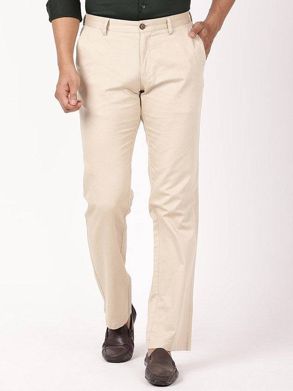 Men Kansas Fit Cotton Stretch Trouser