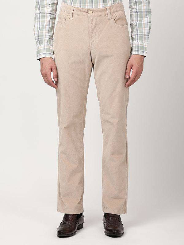 Men Kansas Fit Cotton Stretch Trouser