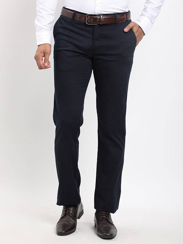 Men Kansas Fit Cotton Stretch Trouser