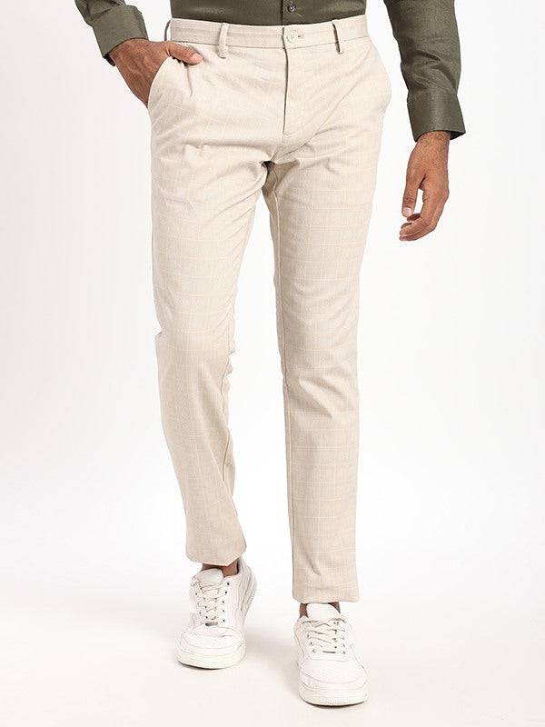 Men Urban Fit Cotton Stretch Trouser