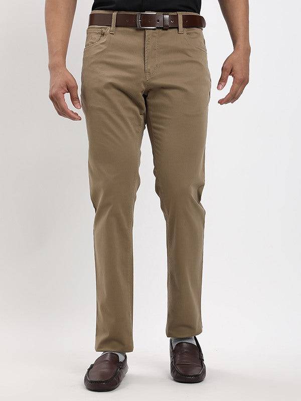 Men Urban Fit Cotton Stretch Trouser