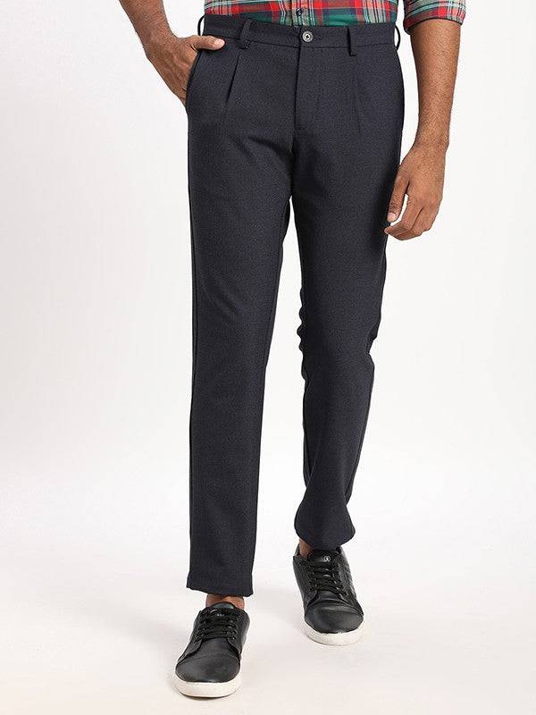Men Brooklyn Fit Polyester Blend Trouser