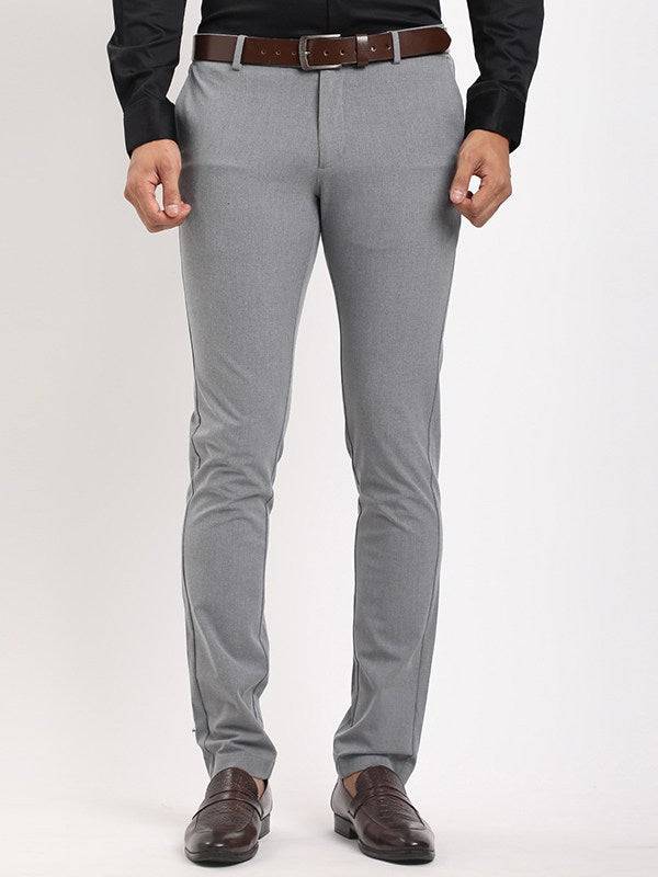 Men Brooklyn Fit Polyester Blend Trouser
