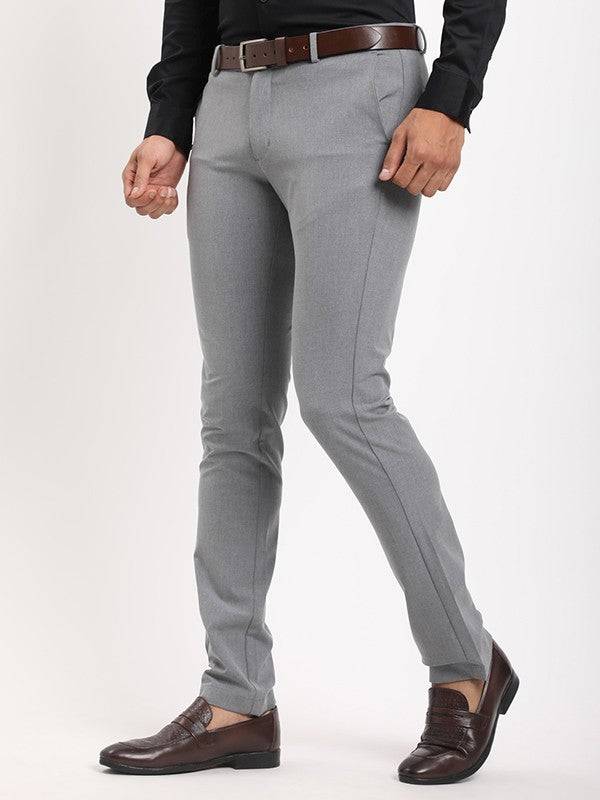 Men Brooklyn Fit Polyester Blend Trouser
