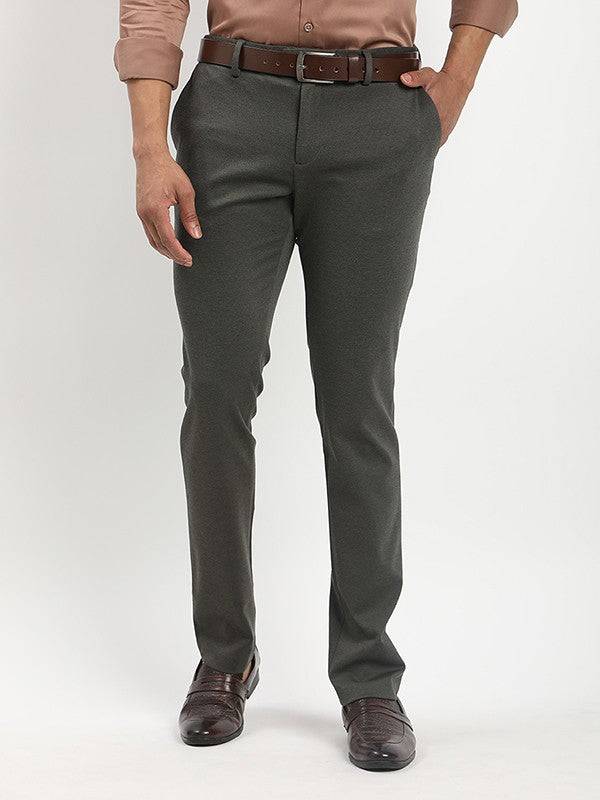 Men Urban Fit Polyester Blend Trouser