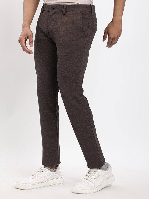 Men Urban Fit Polyester Blend Trouser