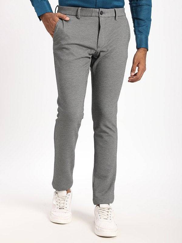 Men Urban Fit Polyester Blend Trouser