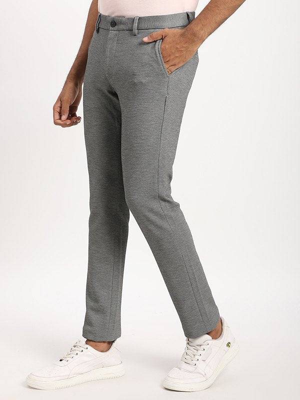 Men Brooklyn Fit Polyester Blend Trouser