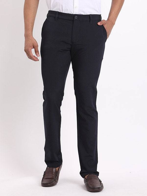 Men Urban Fit Cotton Stretch Trouser