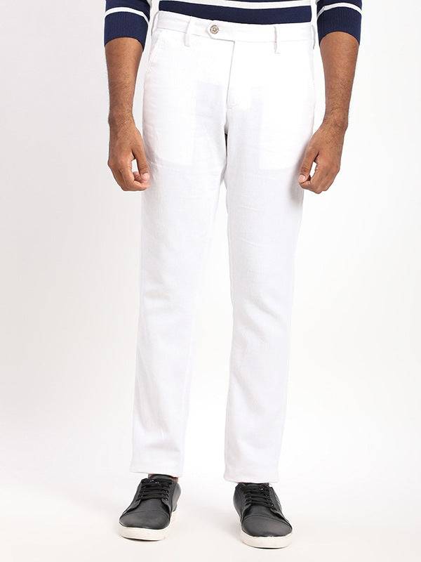 Men Brooklyn Fit Linen Blend Trouser