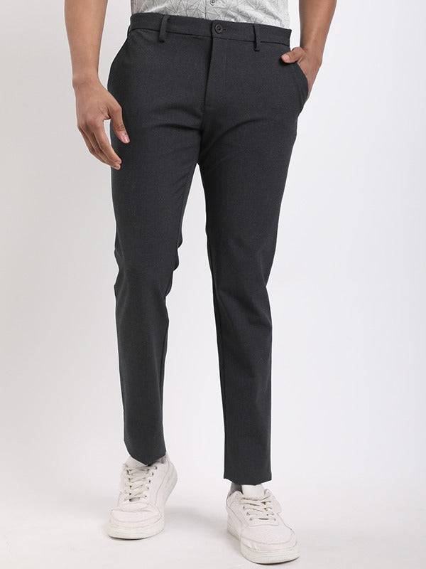 Men Urban Fit Polyester Blend Trouser