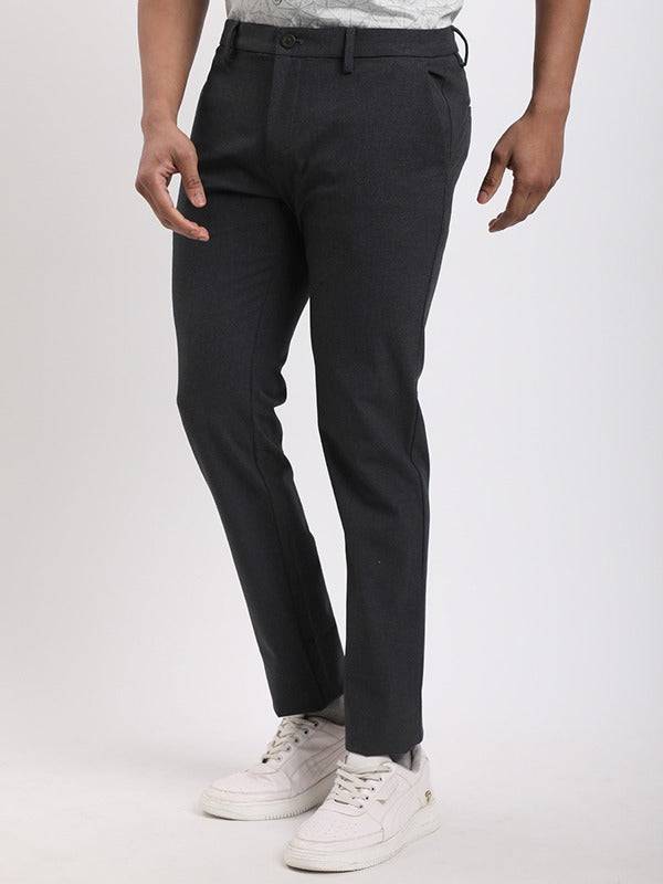 Men Urban Fit Polyester Blend Trouser