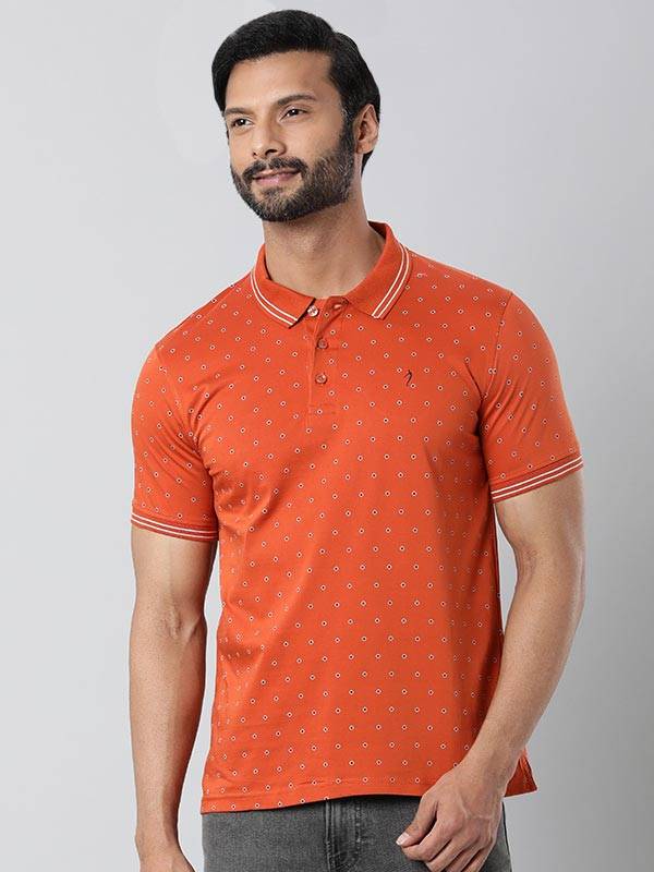 Men Printed Polo T-Shirt