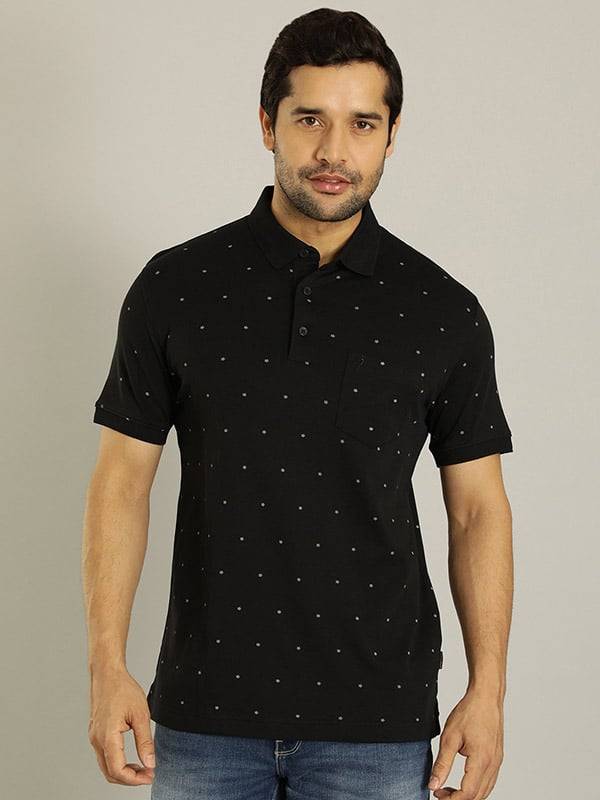 Men Printed Polo T-Shirt