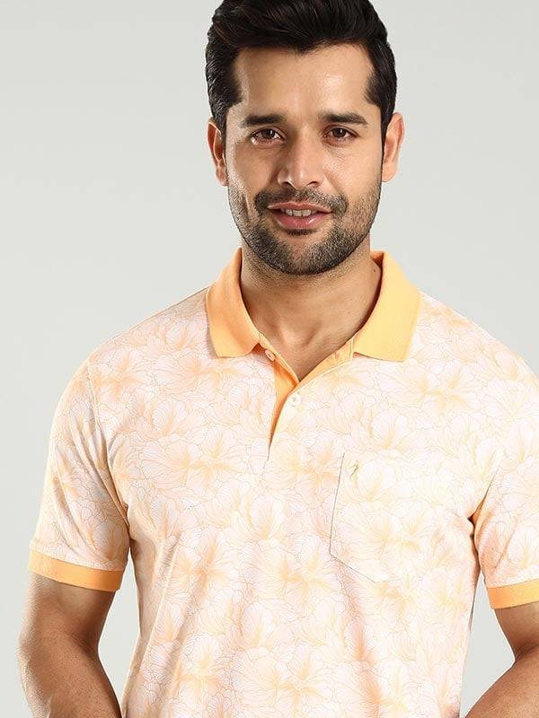Men Printed Polo T-Shirt