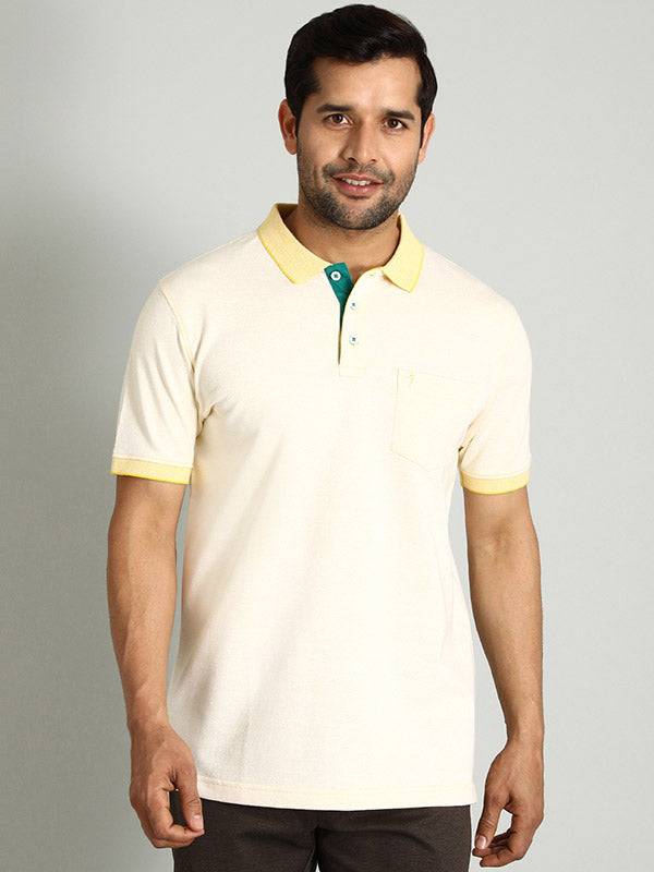 Men Solid Polo T-Shirt