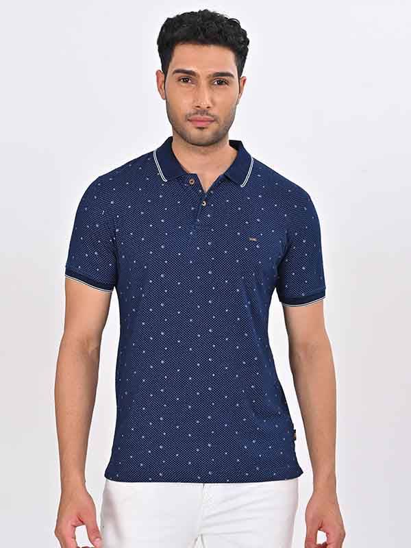 Men Printed Polo T-Shirt
