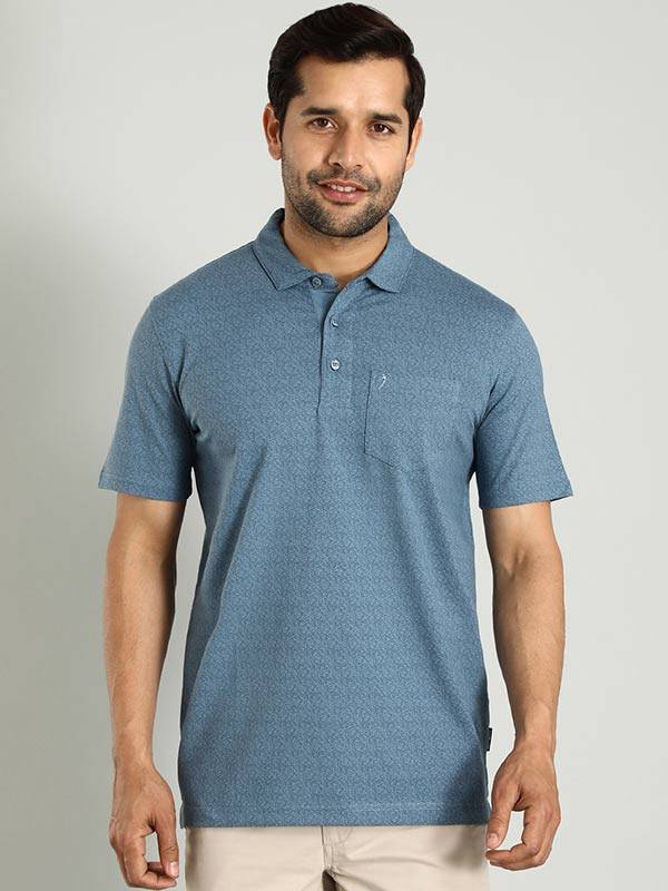 Men Printed Polo T-Shirt