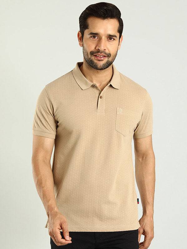 Men Solid Polo T-Shirt