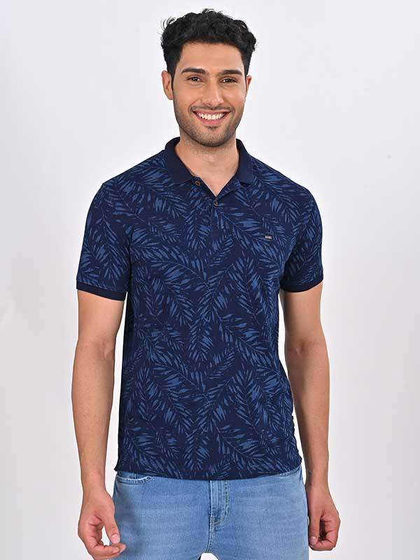 Men Printed Polo T-Shirt