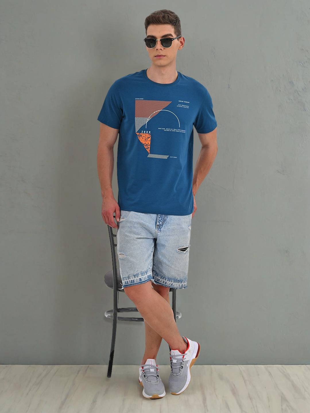 Men Graphic Crew Neck T-Shirt