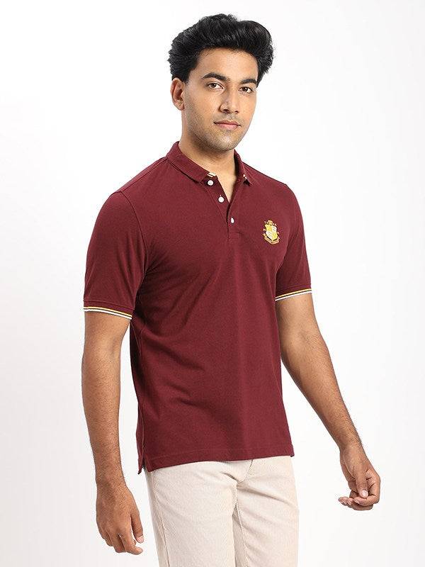 Men Solid Polo T-Shirt