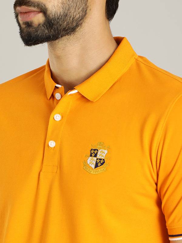 Men Solid Polo T-Shirt